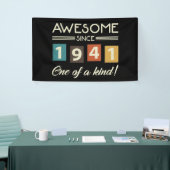 Geweldige sinds 1941 80e verjaardag Retro Spandoek (Beurs)