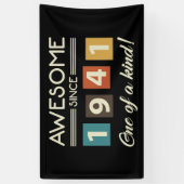 Geweldige sinds 1941 80e verjaardag Retro Spandoek (Verticaal)
