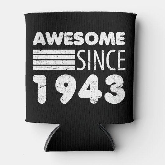 Geweldige sinds 1943 80e verjaardag blikjeskoeler (Voorkant)