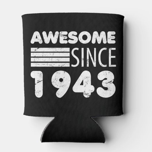 Geweldige sinds 1943 80e verjaardag blikjeskoeler (Achterkant)