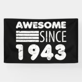 Geweldige sinds 1943 80e verjaardag spandoek (Horizontaal)