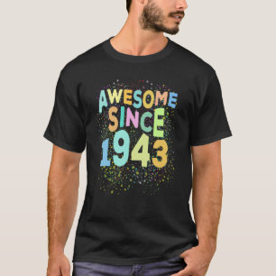 Geweldige sinds 1943 Retro 79 jaar oud 79e geboort T-shirt
