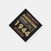 Geweldige sinds 1944 80ste verjaardag servet (Hoek)