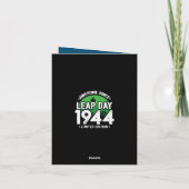 Geweldige sinds 1944 schrikkeljaardag feb 29 Verja Kaart (Achterkant)