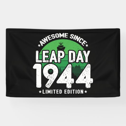 Geweldige sinds 1944 schrikkeljaardag feb 29 Verja Spandoek (Horizontaal)