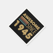 Geweldige sinds 1945 80ste verjaardag servet (Hoek)