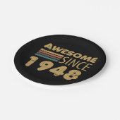 Geweldige sinds 1948 75e verjaardag papieren bordje (Gekanteld)