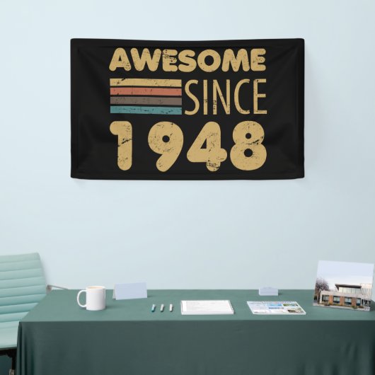 Geweldige sinds 1948 75e verjaardag spandoek (Beurs)