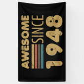 Geweldige sinds 1948 75e verjaardag spandoek (Verticaal)