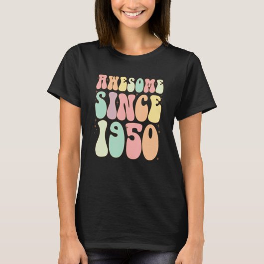 Geweldige sinds 1950 72 jaar t-shirt (Voorkant)