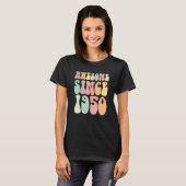 Geweldige sinds 1950 72 jaar t-shirt (Voorkant volledig)