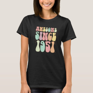 Geweldige sinds 1951 71 jaar oude vrouwen t-shirt