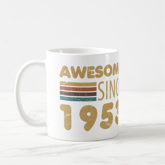 Geweldige sinds 1953 70e verjaardag koffiemok (Links)