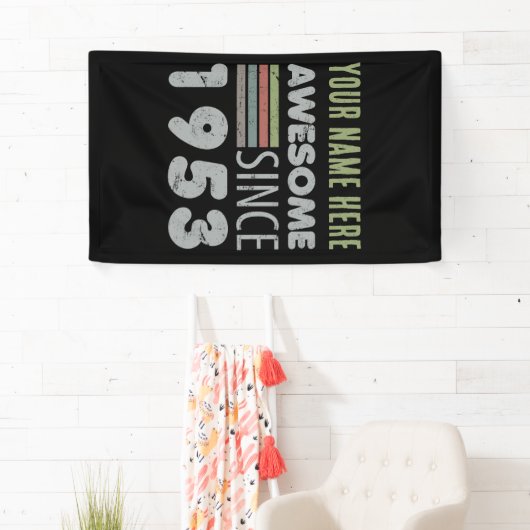 Geweldige sinds 1953 70e verjaardag spandoek (Insitu)
