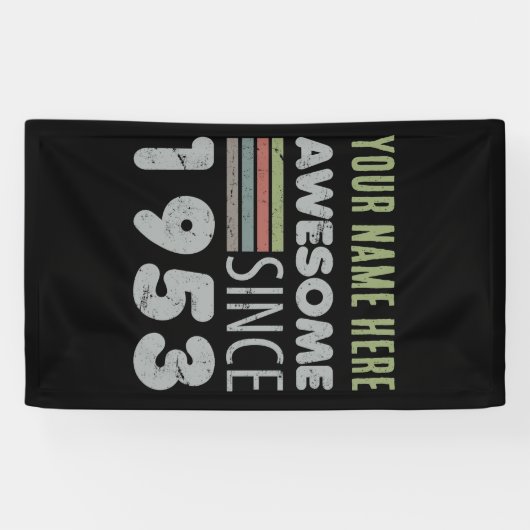 Geweldige sinds 1953 70e verjaardag spandoek (Horizontaal)