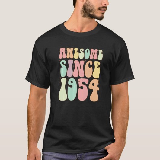 Geweldige sinds 1954 68 jaar t-shirt (Voorkant)