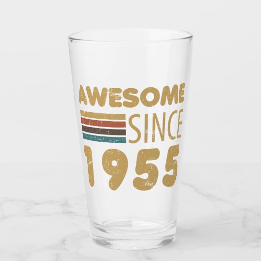 Geweldige sinds 1955 70e verjaardag glas (Voorkant)