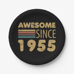 Geweldige sinds 1955 70e verjaardag papieren bordje