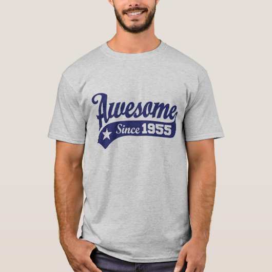 Geweldige sinds 1955 t-shirt (Voorkant)