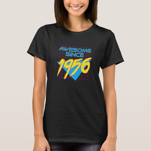 Geweldige sinds 1956 Cool 66 jaar oud Graphic T-shirt (Voorkant)
