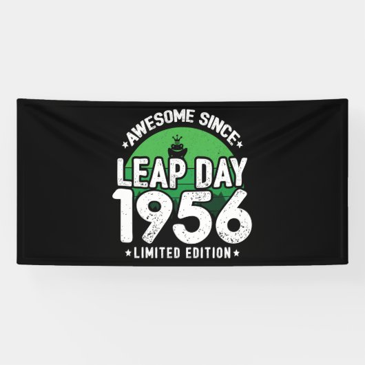 Geweldige sinds 1956 - Leap Day Leap Year Birthday Spandoek (Horizontaal)