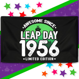 Geweldige sinds 1956 schrikkeljaar dag feb 29 Verj Spandoek