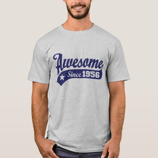 Geweldige sinds 1956 t-shirt (Voorkant)