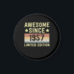 Geweldige sinds 1957 Retro 65 jaar oude verjaardag Magneet<br><div class="desc">1</div>