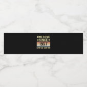 Geweldige sinds 1957 Retro 65 jaar oude verjaardag Waterfles Etiket (Enkel label)