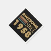 Geweldige sinds 1958 65e geboortedag servet (Hoek)