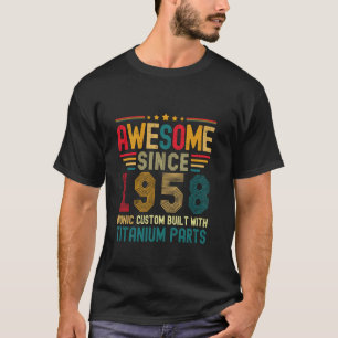 Geweldige Sinds 1958 66ste Verjaardag Mannen Tita T-shirt