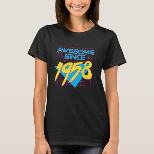 Geweldige sinds 1958 Cool 64 jaar oud Graphic T-shirt (Voorkant)