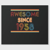 Geweldige sinds 1958, geboortedag, geschenken cadeaupapier (Vlak)