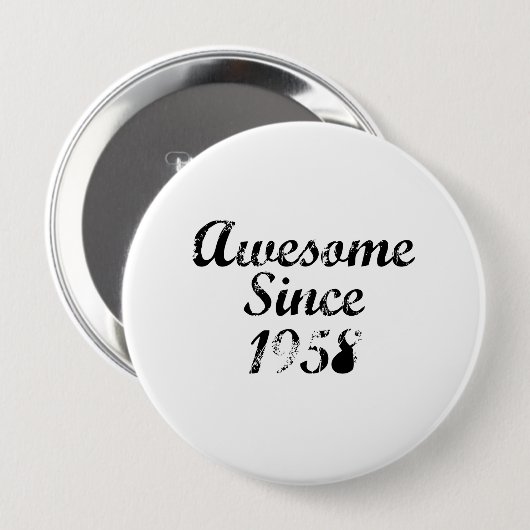Geweldige sinds 1958 ronde button 4,0 cm (Voorkant /achterkant)