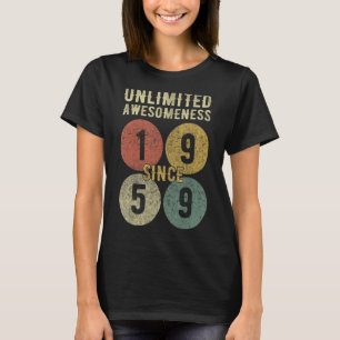 Geweldige sinds 1959 64e verjaardag 64-jarige Mann T-shirt