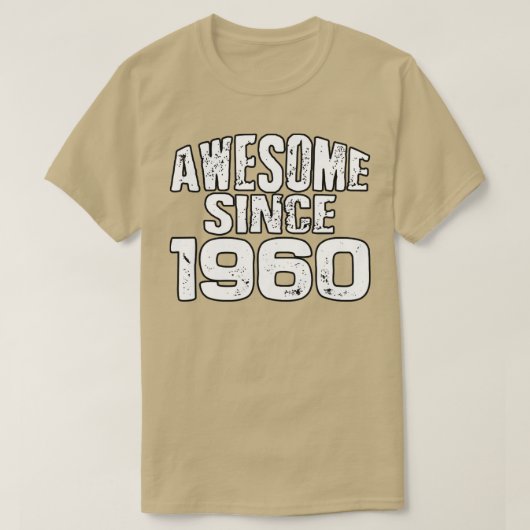 Geweldige sinds 19601 t-shirt (Design voorkant)