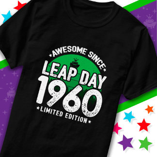 Geweldige sinds 1960 schrikkeljaardag feb 29 Verja T-shirt