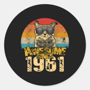 Geweldige sinds 1961 61 jaar oud Ronde Sticker