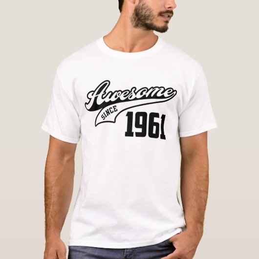 Geweldige sinds 1961 t-shirt (Voorkant)