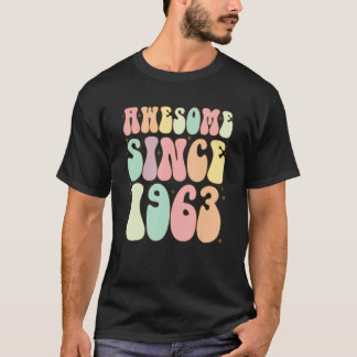 Geweldige sinds 1963 59 jaar t-shirt
