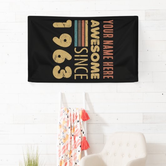 Geweldige sinds 1963 60e verjaardag spandoek (Insitu)