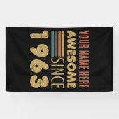 Geweldige sinds 1963 60e verjaardag spandoek (Horizontaal)