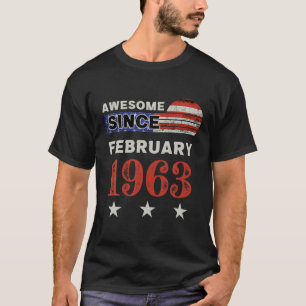 Geweldige sinds 1963 Amerikaanse vlag Klassieke f T-shirt
