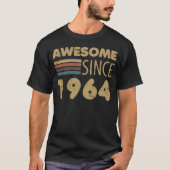 Geweldige sinds 1964 60e geboortedag t-shirt (Voorkant)
