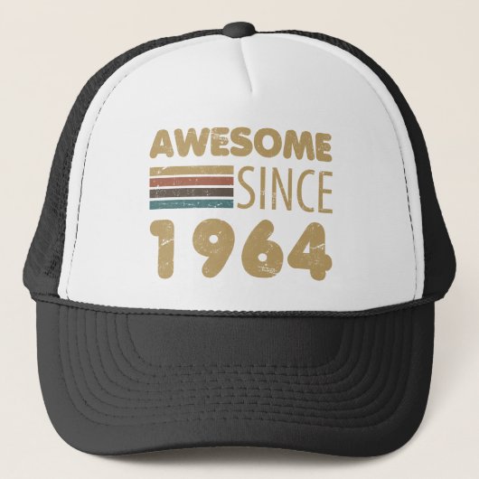 Geweldige sinds 1964 60e geboortedag trucker pet (Voorkant)
