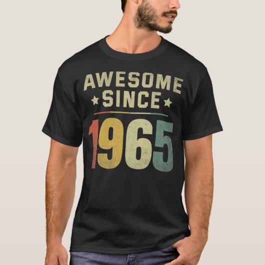 Geweldige sinds 1965 57e verjaardag van de 57e ver t-shirt (Voorkant)