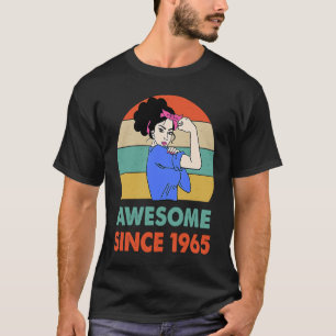 Geweldige sinds 1965 58 jaar oud 58e geboortedag t-shirt