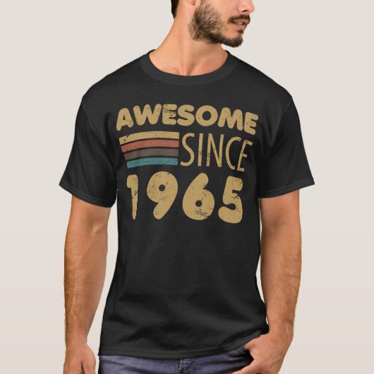 Geweldige sinds 1965 60e verjaardag t-shirt (Voorkant)