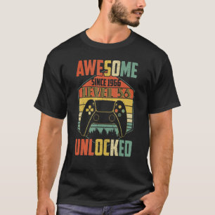 Geweldige sinds 1966 niveau 56 ontgrendeld videosp t-shirt