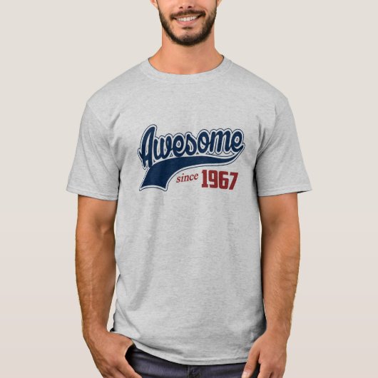 Geweldige sinds 1967 t-shirt (Voorkant)